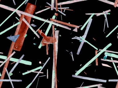 Bauhaus Kusursuz Düzen. Suluboya Geometrik İndigo, Mavi Çizgiler Tasarımı. Sanat Organik Geo Arkaplanı. Büyük Yaratıcı Asgari Baskı. Moda Eğlencesi Soyut Boyası Suluboya Renk Çizgileri.