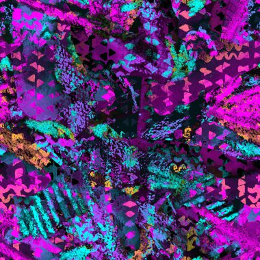 Üçgen desen. Siyah ve mavi geometri arka planı. Yarım ton hister dokusu. Geometrik grafik tasarım. El çizimi mürekkep izi. Asgari üçgen kusursuz desen. Eski baskı.