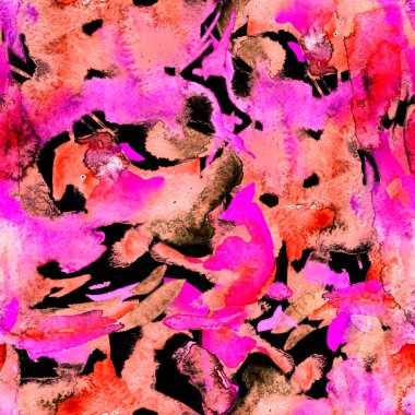 Fırça darbeleri. Siyah Yeşil Suluboya geometri baskısı. Pastel suluboya arka plan. El çizimi soyut sanat çizgisi. Tekrar eden mayo desenli. Fırça izi.