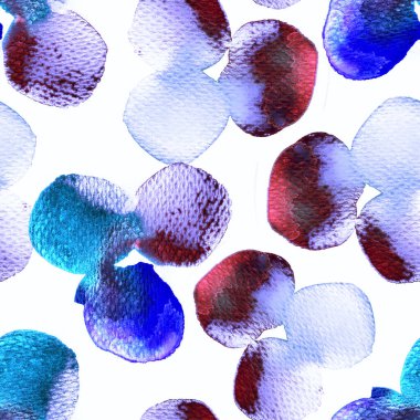 Minimum geometrik suluboya deseni. Islak sıvı fırça boya motifi. Soyut şablon kusursuz tasarım. Kova minimumu mayo dairesi izi. Moda, basit bir süs. Modern mürekkep arkaplanı.