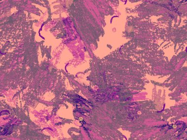 Güzel pastel boya dokusu. Kırmızı Üzerine Şirin Büyük Sanatsal Kusursuz Desen, Yatay Şablon İçin Pembe Arkaplan. Büyük Yaratıcı Asgari Baskı. Moda Boya Dokusu.