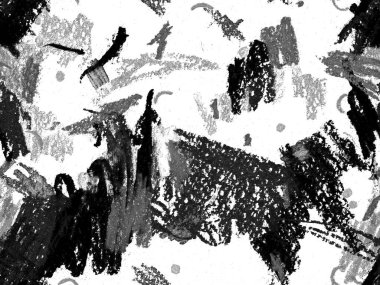 Modern Yazı Başlığı. Yatay Şablon için Siyah ve Beyaz Arkaplanda Şirin Büyük Moda Geometrik Kusursuz Desen. Büyük Olağandışı Asgari Parmak izi. Tebeşir Yazı Başlığı.