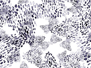 Siyah ve Beyaz Leopar desensiz. Suluboya El Çita Yazısı. Vahşi Cilt Egzotik Doku. Geometrik Kürk arka planı. Leopar ve Jaguar Deri. Suluboya El Boyalı Cilt Deseni.