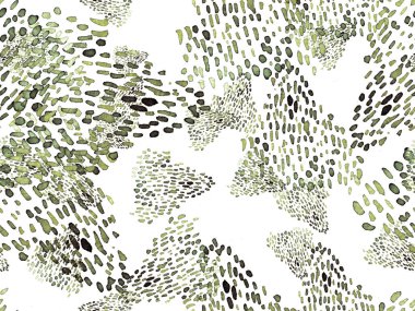 Portakal rengi, kusursuz hayvan deseni. Suluboya el izi. Afrika egzotik kamuflajı. Geometrik suluboya arka plan. Vahşi hayvan kürkü dokusu. Suluboya El Boyalı Cilt Deseni.