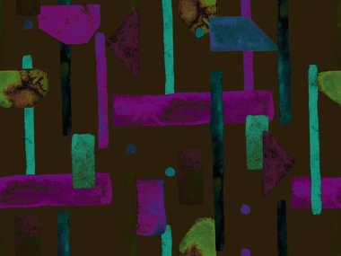 Bauhaus Kusursuz Düzen. Suluboya Geometrik Yeşil Teal Çizgileri Tasarımı. Sanat Organik Geo Arkaplanı. Büyük Çağdaş Asgari Yazdırma. Moda Eğlencesi Soyut Boyası Suluboya Renk Çizgileri.