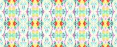 Gökkuşağı Afrikalı Kusursuz Düzen. Etnik Simetrik Üçgenler Uyumu. Yaz Safari Arkaplanı. Sembol Halk Dokusu. Suluboya Yatay Canlı Tasarım. Afrika Geometrik Mayo Şablonu.