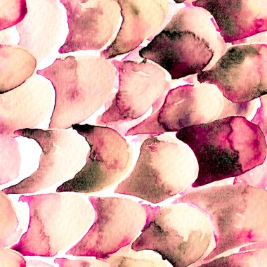 Terracotta Kırmızı Yılan Kusursuz Şablon. Suluboya El Çizilmiş Piton Yazısı. Kobra Derisi Egzotik Doku. Geometrik Yılan Arkaplanı. Zehir ve Yılan derisi. Suluboya El Boyalı Döşeme Deseni.