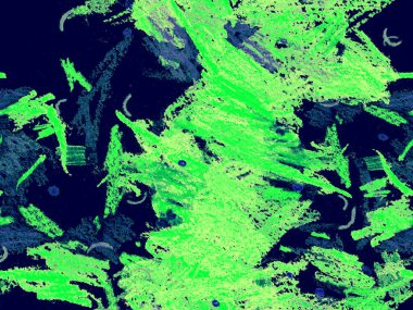 Modern Doodle Header. Yatay Şablon için Yeşil Arkaplanda Sevimli Büyük Moda Geometrik Kusursuz Desen. Büyük Yaratıcı Asgari Yazdırma. Pastel Doodle Başlığı.