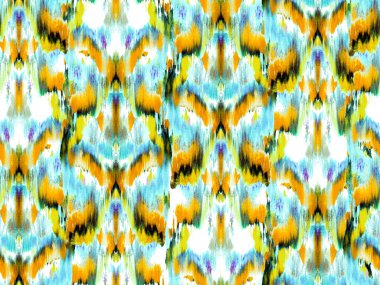 Yeşil ve Aqua Menthe çizgili kusursuz desen. Geometrik hayvan dokusu. Hayvan kamuflajı arka planı. Afrika deseni. Zebra Deri İzi. Suluboya Kamuflaj Tasarımı. Soyut Safari Döşemesi.