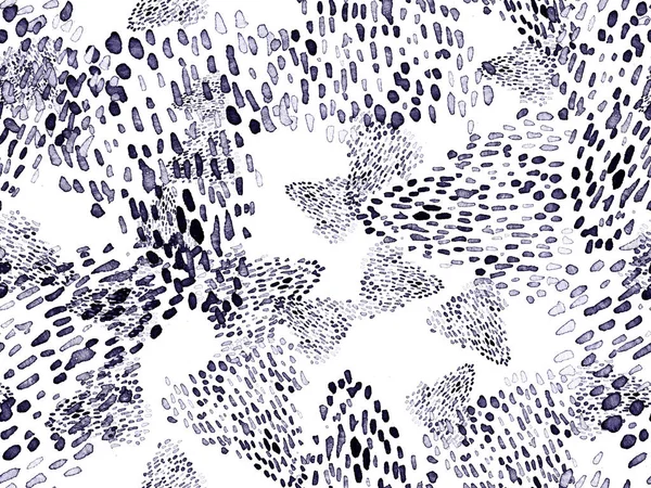 Siyah ve Beyaz Leopar desensiz. Suluboya El Çita Yazısı. Vahşi Cilt Egzotik Doku. Geometrik Kürk arka planı. Leopar ve Jaguar Deri. Suluboya El Boyalı Cilt Deseni.