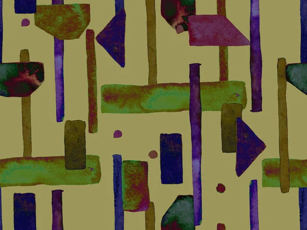 Bauhaus Kusursuz Düzen. Suluboya Geometrik Yeşil Teal Çizgileri Tasarımı. Sanat Organik Geo Arkaplanı. Büyük Olağandışı Asgari Parmak izi. Moda Eğlencesi Soyut Boyası Suluboya Renk Çizgileri.