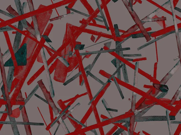 Bauhaus Kusursuz Düzen. Suluboya Geometrik Kırmızı Pembe Çizgiler Tasarımı. Sanat Organik Geo Arkaplanı. Büyük Olağandışı Asgari Parmak izi. Moda Eğlencesi Soyut Boyası Suluboya Renk Çizgileri.