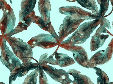 Kalın Çiçek deseni. Kızıl Arkaplanda Büyük Hawaii Kusursuz Parmak izi. Büyük Hawaii Yaz Kova Tutkusu meyvesi Sonsuz Arkaplan. Kalın Çiçek Tasarımı.