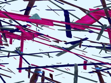 Bauhaus Kusursuz Düzen. Suluboya Geometrik İndigo, Mavi Çizgiler Tasarımı. Sanat Organik Geo Arkaplanı. Büyük Yaratıcı Asgari Yazdırma. Moda Eğlencesi Soyut Boyası Suluboya Renk Çizgileri.