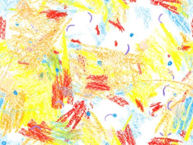 Modern Doodle Header. Yatay Şablon için Sarı Arkaplanda Sevimli Büyük Moda Geometrik Kusursuz Desen. Büyük Moda Asgari Baskı. Pastel Doodle Başlığı.