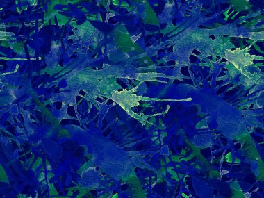 Tehlike izi yok. Mavi suluboya fırça darbesi grunge fayans. Suluboya soyut sıçrama boyası tasarımı. Kademeli mürekkep lekeleri. Toprak sıçrama deseni. Sıvı damlayan fırça sonsuz iz.