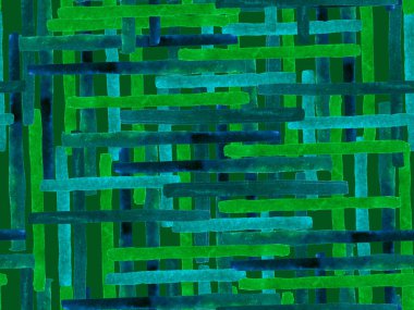 Bauhaus Kusursuz Düzen. Suluboya Geometrik Yeşil Teal Çizgileri Tasarımı. Sanat Organik Geo Arkaplanı. Büyük Yaratıcı Asgari Yazdırma. Moda Eğlencesi Soyut Boyası Suluboya Renk Çizgileri.