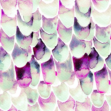 Lavanta Mor Yılan Kusursuz Şablon. Suluboya El Çizilmiş Piton Yazısı. Kobra Derisi Egzotik Doku. Geometrik Yılan Arkaplanı. Zehir ve Yılan derisi. Suluboya El Boyalı Döşeme Deseni.