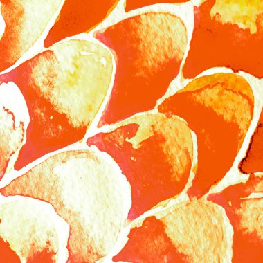 Bronz Portakal Yılan Tasarımı. Suluboya El Çizilmiş Piton Yazısı. Kobra Derisi Egzotik Doku. Geometrik Yılan Arkaplanı. Zehir ve Yılan derisi. Suluboya El Boyalı Arkaplan.