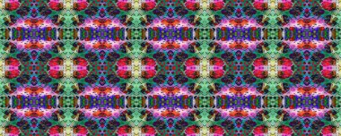 Kilim Rastgele Halı dokusu. Boyalı fırça Aztek arka planı. Sembol geometrik mayo deseni. Suluboya Etnik Tasarım. Mavi, Kırmızı, Yeşil Pastel Eğlenceli Dikdörtgen İkat İlişkisi. Etnik Kusursuz Desen.