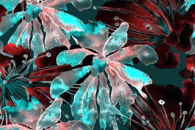 Turkuaz Mavi Suluboya Yatay Tropik Tasarım. Palm Geometric Mayo desenli. Etnik Aloha İlişkisi. Egzotik Bikini Özgeçmişi. Palmiye yapraklarının eğlenceli dokusu. Tropikal Kusursuz Desen.