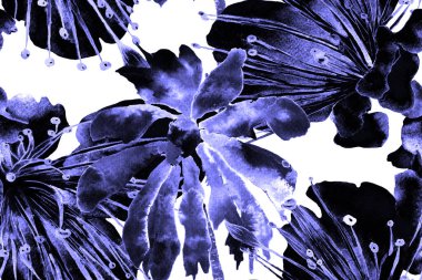 Çivit mavisi tropikal desensiz. Suluboya Yatay Tropik Tasarım. Palm Geometric Mayo desenli. Etnik Aloha İlişkisi. Egzotik Bikini Özgeçmişi. Palmiye Yaprakları Eğlenceli Doku.