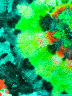 Boya sarmalı arka plan. Psikedelik girdap tekstili. Hippi Batic. Canlı Haight San Francisco Swatch. Yeşil ve Turkuaz Özgürlük Kıvrımlı Girdap. Boho Boyalı Kıyafetler. Reggae Suluboya Efekti.