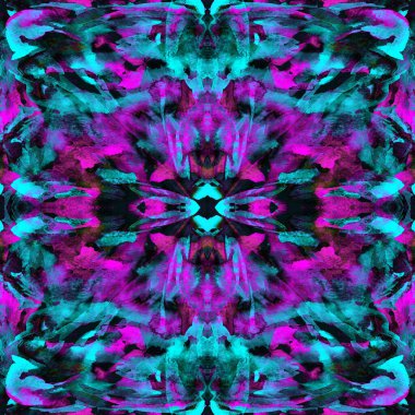 Fırça darbeleri. Beyaz Indigo Suluboya geometri baskısı. Pastel suluboya arka plan. El çizimi soyut sanat çizgisi. Tekrar eden mayo desenli. Fırça izi.