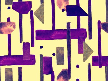 Bauhaus Kusursuz Düzen. Suluboya Geometrik Sarı Safran Çizgileri Tasarımı. Sanat Organik Geo Arkaplanı. Büyük Modern Asgari Baskı. Moda Eğlencesi Soyut Boyası Suluboya Renk Çizgileri.