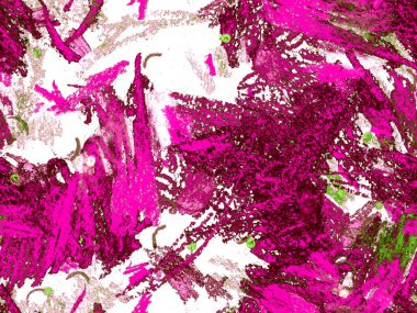 Yaratıcı Boya Başlığı. Kırmızı Üzerine Şirin Büyük Yaratıcı Geometrik Desen, Yatay Şablon İçin Pembe Arkaplan. Büyük Yaratıcı Asgari Baskı. Soyut Boya Başlığı.