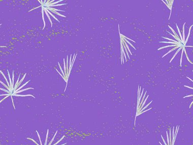 Ultraviyole egzotik desen. Canavar yaprakları ve amber çiçekleri yaz baskısı. Doymuş büyük çiçekli mayo izi. Yatay Kaliforniya doğal doku tasarımı. Güzel bahar botanik tasarımı.