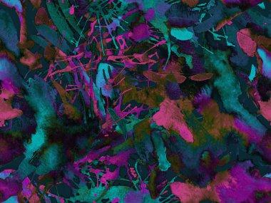 Tehlike izi yok. Mavi suluboya fırça darbesi grunge tasarımı. Suluboya boya boya tasarımı. Kademeli mürekkep lekeleri. Çamur tabakası. Sıvı damlayan fırça sonsuz iz.