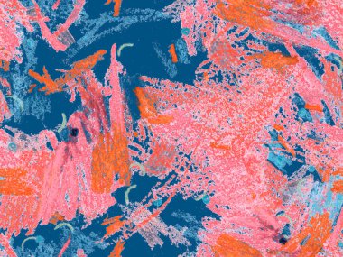 Soyut Başlık Deseni. Kırmızı, Yeşil, Mavi Yatay Şablon Üzerine Şirin Büyük Sanatsal Kusursuz Şekil. Büyük Çağdaş Asgari Yazdırma. Sanatsal Başlık Deseni.