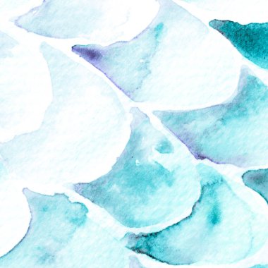 Turkuaz Mavi Yılan Tasarımı. Suluboya El Çizilmiş Piton Yazısı. Kobra Derisi Egzotik Doku. Geometrik Yılan Arkaplanı. Zehir ve Yılan derisi. Suluboya El Boyalı Arkaplan.