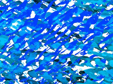 Geometrik hayvan dokusu. Afrika deseni. Çizgili, kusursuz desen. Klasik Mavi ve İndigo Zebra Cilt İzi. Hayvan kamuflajı arka planı. Suluboya Kamuflaj Tasarımı. Soyut Safari Döşemesi.