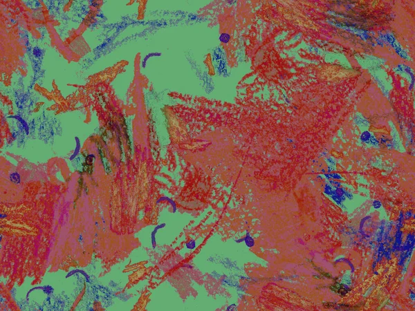 Soyut Başlık Deseni. Kırmızı, Yeşil, Mavi Yatay Şablon Üzerine Sevimli Büyük Moda Geometrik Kusursuz Desen. Büyük Modern Asgari Baskı. Sanatsal Başlık Deseni.