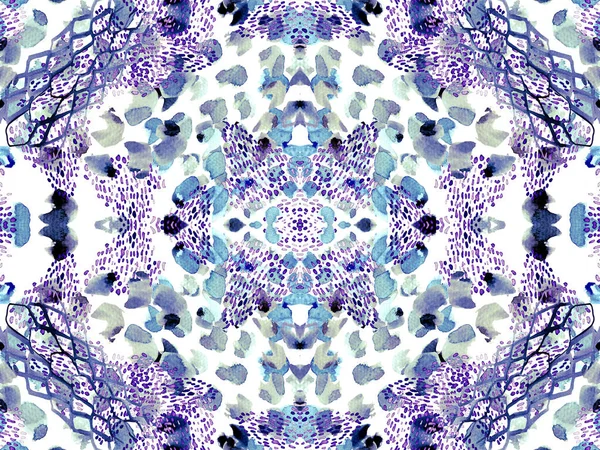 Patrón Sin Costura Leopardo Púrpura Impresión Guepardo Dibujado Mano Acuarela —  Fotos de Stock