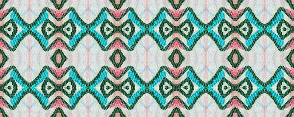 Paintbrush Aztec Background.  Watercolor Ethnic Design.  Chevron Geometric Swimwear Pattern.  Kilim Rug Random Texture.  White, Teal and Red Fun Rectangle Ikat Rapport. Ethnic Seamless Pattern.