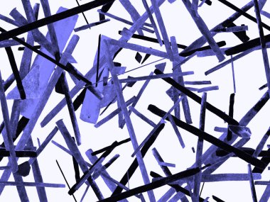 Bauhaus Kusursuz Düzen. Suluboya Geometrik İndigo, Mavi Çizgiler Tasarımı. Sanat Organik Geo Arkaplanı. Büyük Moda Asgari Baskısı. Moda Eğlencesi Soyut Boyası Suluboya Renk Çizgileri.