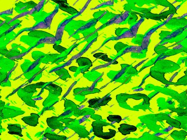 Yeşil ve Aqua Menthe Afrika deseni. Çizgili, kusursuz desen. Geometrik hayvan dokusu. Zebra Deri İzi. Hayvan kamuflajı arka planı. Suluboya Kamuflaj Tasarımı. Soyut Safari Döşemesi.