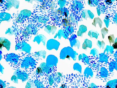 Yeşil Leopar Kusursuz Desen. Suluboya El Çita Yazısı. Vahşi Cilt Egzotik Doku. Geometrik Kürk arka planı. Leopar ve Jaguar Deri. Suluboya El Boyalı Cilt Deseni.