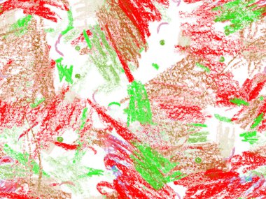 Modern Doodle Header. Kırmızı Üzerine Şirin Büyük Olağandışı Geometrik Desen, Yatay Şablon İçin Pembe Arkaplan. Büyük Yaratıcı Asgari Baskı. Pastel Doodle Başlığı.