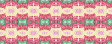 Gökkuşağı Etnik Simetrik Üçgenler Uyumu. Yaz Safari Arkaplanı. Kusursuz Afrika deseni. Sembol Halk Dokusu. Suluboya Yatay Canlı Tasarım. Afrika Geometrik Mayo Şablonu.