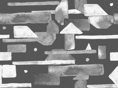 Bauhaus Kusursuz Düzen. Suluboya Geometrik Siyah ve Beyaz Çizgiler Tasarımı. Sanat Organik Geo Arkaplanı. Büyük Modern Asgari Baskı. Moda Eğlencesi Soyut Boyası Suluboya Renk Çizgileri.