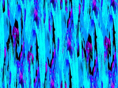 Soyut Doku Arkaplanı. Geometrik Suluboya Kumaş Tasarımı. Klasik Doku İllüstrasyonu. Suluboya kusursuz desen. Klasik Mavi ve İndigo Sıvısı Dikensiz Döşeme. Psikedelik Kağıt.