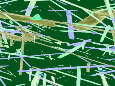 Bauhaus Kusursuz Düzen. Suluboya Geometrik Yeşil Teal Çizgileri Tasarımı. Sanat Organik Geo Arkaplanı. Büyük Olağandışı Asgari Parmak izi. Moda Eğlencesi Soyut Boyası Suluboya Renk Çizgileri.