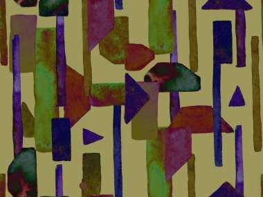 Bauhaus Kusursuz Düzen. Suluboya Geometrik Yeşil Teal Çizgileri Tasarımı. Sanat Organik Geo Arkaplanı. Büyük Olağandışı Asgari Parmak izi. Moda Eğlencesi Soyut Boyası Suluboya Renk Çizgileri.