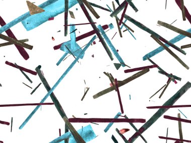 Bauhaus Kusursuz Düzen. Suluboya Geometrik İndigo, Mavi Çizgiler Tasarımı. Sanat Organik Geo Arkaplanı. Büyük Modern Asgari Baskı. Moda Eğlencesi Soyut Boyası Suluboya Renk Çizgileri.