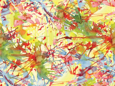 Püskürme izi yok. Kırmızı suluboya fırça darbesi grunge tasarımı. Suluboya boya boya tasarımı. Kademeli mürekkep lekeleri. Çamur tabakası. Sıvı damlayan fırça sonsuz iz. 