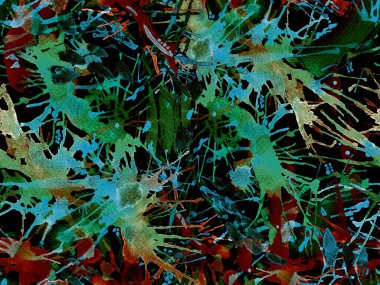 Püskürme izi yok. Mavi suluboya fırça darbesi grunge tasarımı. Suluboya boya boya tasarımı. Kademeli mürekkep lekeleri. Çamur tabakası. Sıvı damlayan fırça sonsuz iz. 